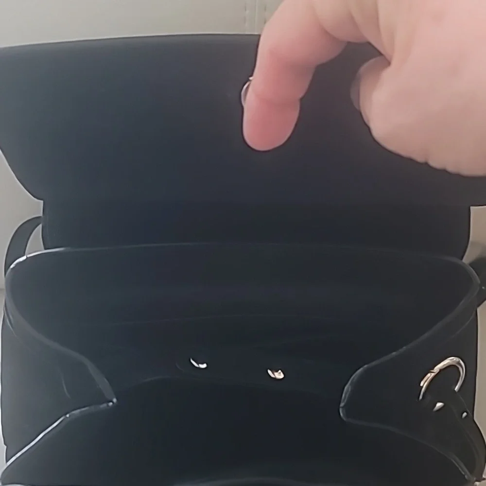 COMMA, - Suede Backpack, Black - Picture 3 of 10